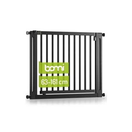 bomi Türschutzgitter Miko 63-111 cm Schwarz XXL