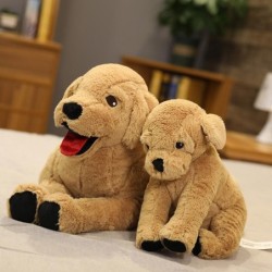 Niedliches Plüschtier mit Hund, lebensechter Labrador-Welpe, weiche Puppe, ausgestopftes Tier, Liegeposition, Hundekissen, Ki