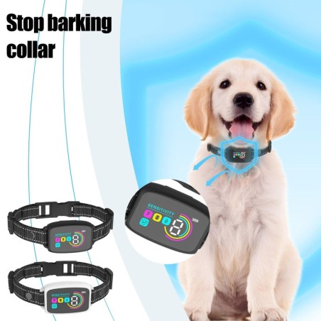 Humanes Antibellhalsband, Antibellhalsband für kleine und mittelgroße Hunde, automatisches Antibellhalsband, einstellbare Pie