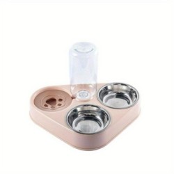 Selbstbedienungs-Futterautomat für Hunde und Katzen, klopfsicher, Doppelnapf, Wasserflasche, Heimtierbedarf, Futterautomat au