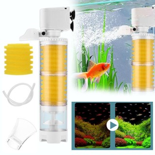 3-in-1-Multifunktions-Aquariumfilterpumpe, ultraleise, 3-in-1-Innenfilter, Wasserpumpe, Aquariumzubehör