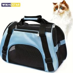 Tragbare Hunde-/Katzentragetasche, Reisetasche für Haustiere, atmungsaktives Mesh, für kleine Hunde, Katzen und Hunde, Outdoo