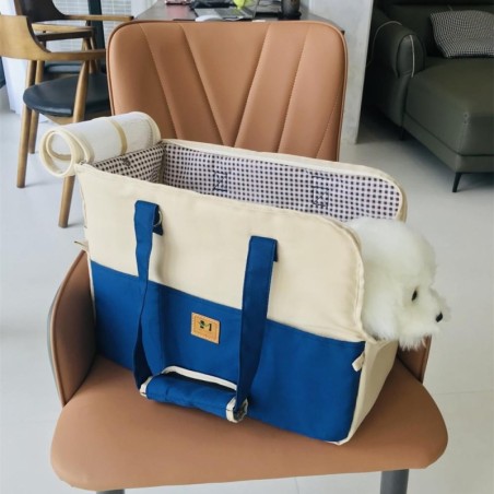 Haustiertragetasche, tragbare Ausgehtasche für Katzen und Hunde, atmungsaktive Tragetasche für Haustiere, Reisetasche für Kat