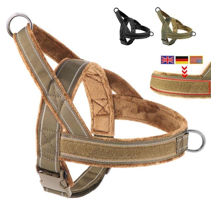 No-Pull-Hundegeschirr, Militärische taktische Hundegeschirre, Weste, reflektierende Haustier-Trainingsgeschirre, langlebig fü