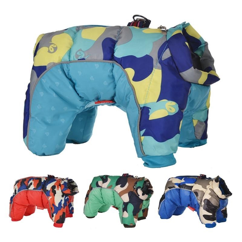 Winter Haustier Hund Mantel Jacke Verdicken Warme Kleidung Für Hunde Wasserdicht Reflektierende Welpen Overalls Chihuahua Fra