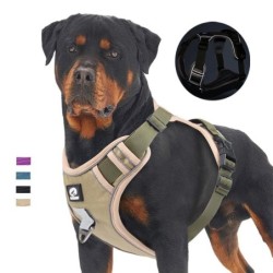 Haustiergeschirr, reflektierendes Hundegeschirr, Weste, verstellbare Sicherheitsleinengurte für mittelgroße und große Hunde,
