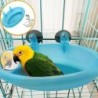 Papageien-Duschzubehör mit Spiegel Vogelkäfig-Zubehör Haustierspielzeug Verspiegeltes Vogelbad Haustierkäfig-Badebecken Papag