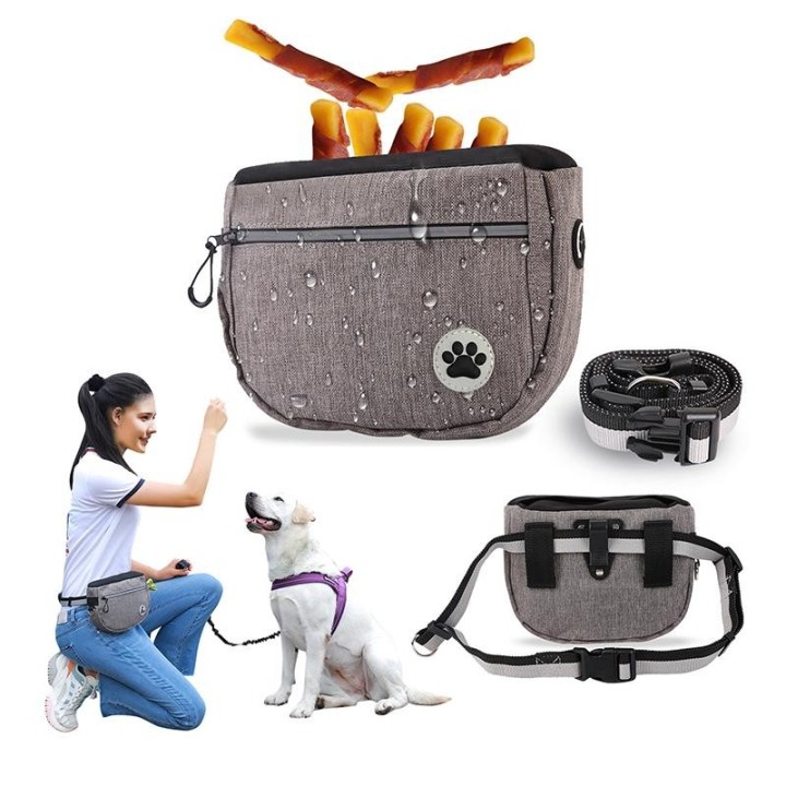 Tragbare Hundetrainings-Gürteltasche für Haustiere, Leckerli-Snack-Ködertasche, Hundefutterspender für den Außenbereich, Aufb