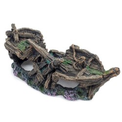Happet - Aquarium-Dekoration Schiffswrack, 18 cm