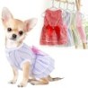Hunde-Prinzessinnenkleider für kleine Hunde, Mädchen, Welpenkleider mit Schleife, süßes Hunde-Sommer-Outfit, Kleidung für wei
