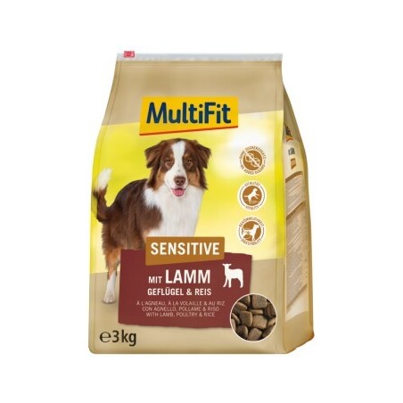 MultiFit Sensitive Adult mit Lamm, Geflügel & Reis 3 kg