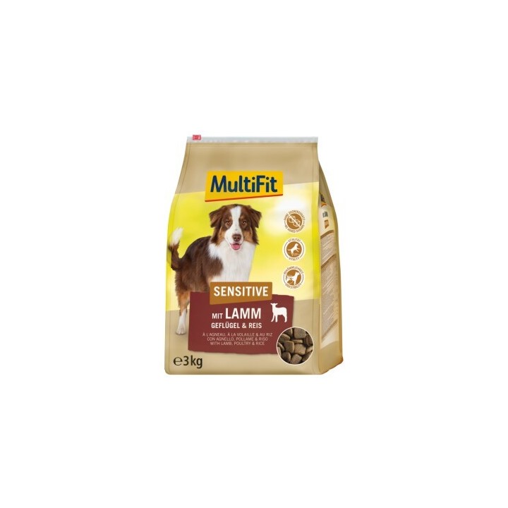 MultiFit Sensitive Adult mit Lamm, Geflügel & Reis 3 kg