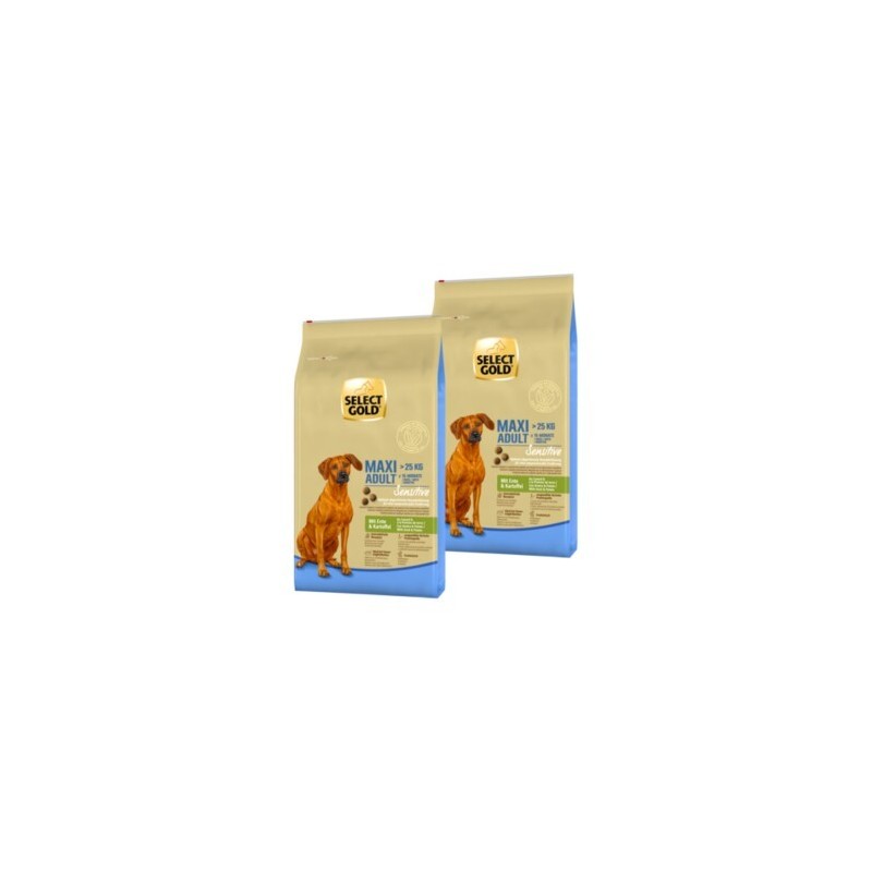SELECT GOLD Sensitive Adult Maxi Ente und Kartoffel 2x4 kg