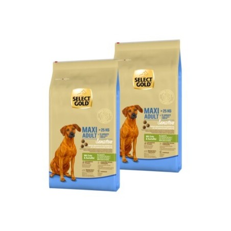SELECT GOLD Sensitive Adult Maxi Ente und Kartoffel 2x4 kg