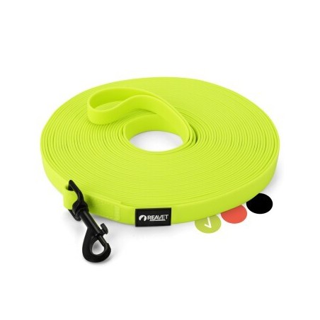REAVET Schleppleine 15 Meter, Neon Gelb