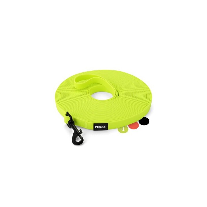 REAVET Schleppleine 15 Meter, Neon Gelb