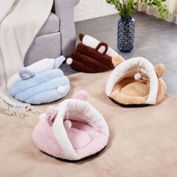Warme kleine Hundehütte für den Winter, Teddy-Teetassen-Hundehütte, Katzenbett, Katzenschlafsack, Haustierhütte, erhältlich f