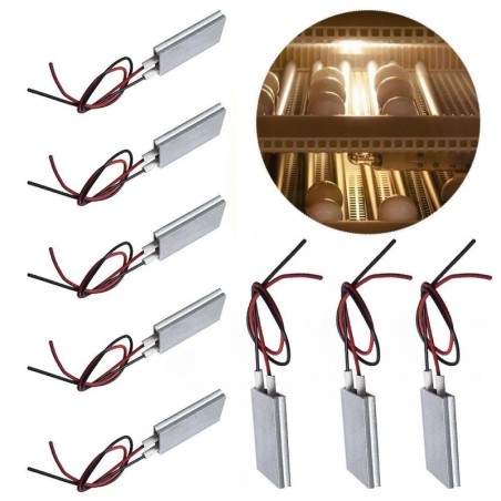 Grad Geflügel Inkubator Haartrockner Zubehör Lockenwickler Heizung Heizelement Celsius PTC-Heizungen 220V/140C/8-15W
