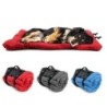 Tragbare warme Winter-Hundedecke, Matte, wasserdicht, faltbar, waschbar, großes Hundebett, Haustierhütte S rot
