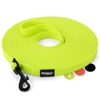 REAVET Schleppleine 15 Meter, Neon Gelb