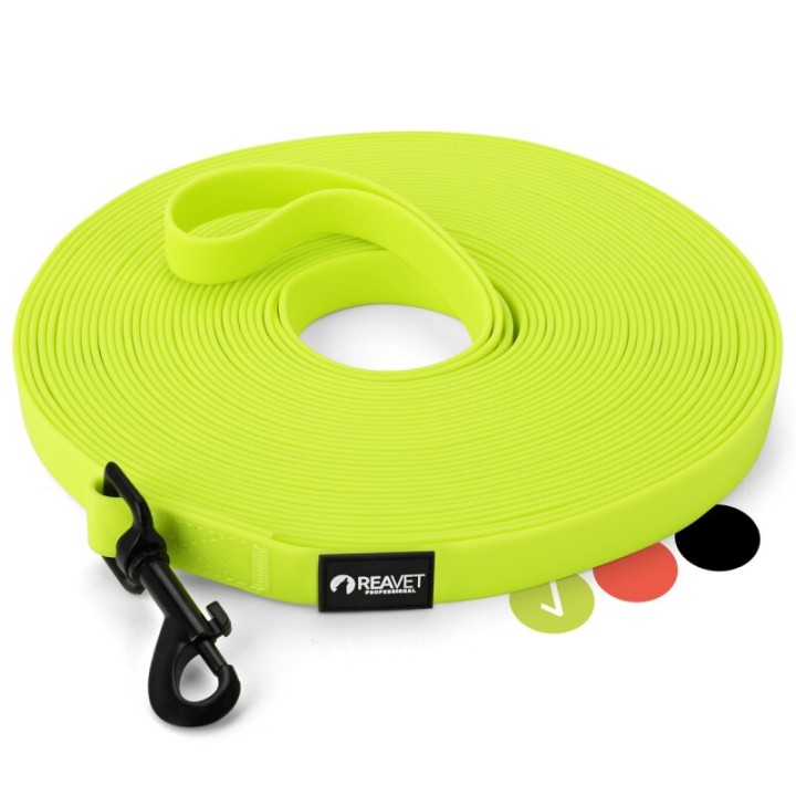 REAVET Schleppleine 15 Meter, Neon Gelb
