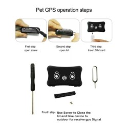 GPS-Tracker, tragbarer Echtzeit-Locator, Anti-Verlust-Positionierung, GPS-Locator für Haustiere, Güter, Fahrzeuge schwarz