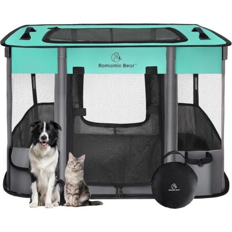 Laufstall für Hunde, faltbarer Laufstall für Hunde und Katzen, tragbares Trainingszelt, wasserabweisende, atmungsaktive Schat