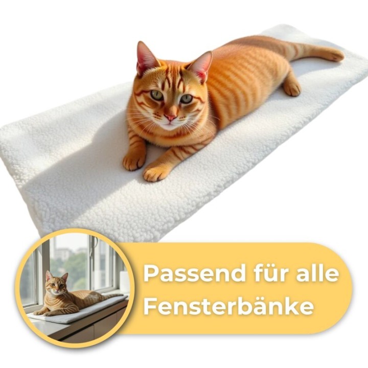 PIUPET Selbstwärmende Katzendecke für die Fensterbank