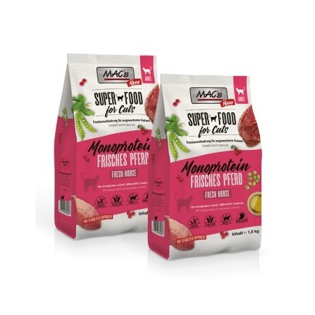 MAC's Cat Adult Trockenfutter Mono frisches Pferd 2x1.5 kg