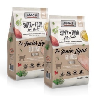 MAC's Cat +7 Senior Trockenfutter Light Geflügel 2x1.5 kg