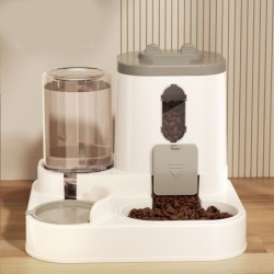 Mit Wasserbrunnen Automatischer Katzenwasser-Futterspender Trocken-Nass-Trennung Katzen-Hundefutternapf Katzen blau