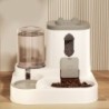 Mit Wasserbrunnen Automatischer Katzenwasser-Futterspender Trocken-Nass-Trennung Katzen-Hundefutternapf Katzen blau