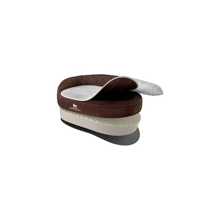 Knuffelwuff Orthopädisches Hundebett Jessy aus Nylongewebe braun XL