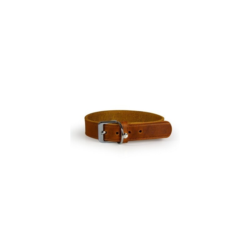 Das Lederband Halsband Weinheim maroon 62 cm, 4 cm