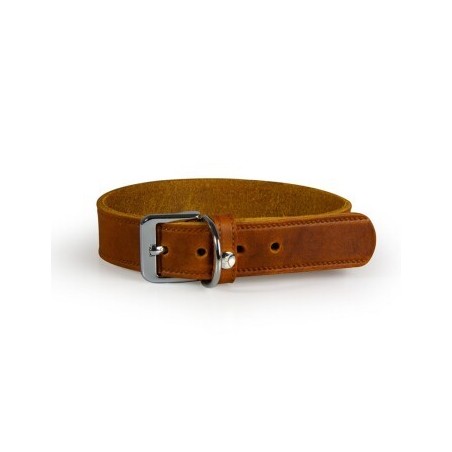 Das Lederband Halsband Weinheim maroon 62 cm, 4 cm