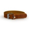 Das Lederband Halsband Weinheim maroon 62 cm, 4 cm