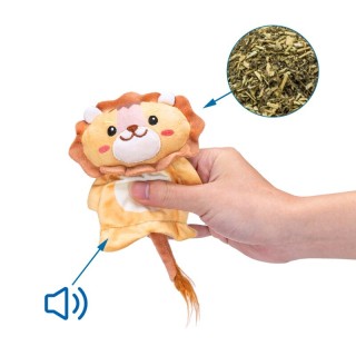 nobleza Katzen Spielzeug Plüsch Löwe mit Katzenminze