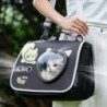 Katzentrage-Rucksäcke für Katzen, Haustier-Tragetasche für kleine Hunde, transparentes Fenster, atmungsaktive Hunde-/Katzentr