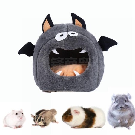 Haustier warmes Bett Mini Haus waschbar Herbst Winter Nest geeignet für Hamster Meerschweinchen Handwerker