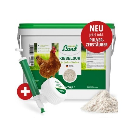 HÜHNER Land Natürliche Kieselgur 4,2kg