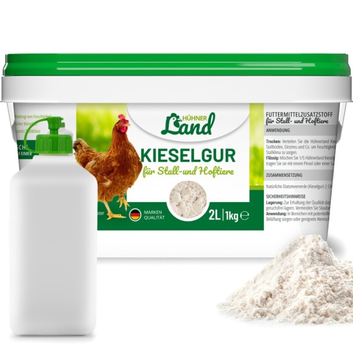 HÜHNER Land Natürliche Kieselgur 1kg