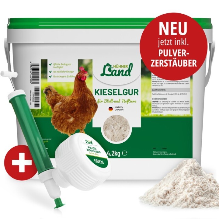 HÜHNER Land Natürliche Kieselgur 4,2kg