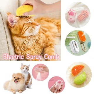 Dampfende Hundebürste, elektrische Spray-Katzenhaarbürste, 3-in-1-Hundedampfbürste für die Massage, Haustierpflege, Entfernen