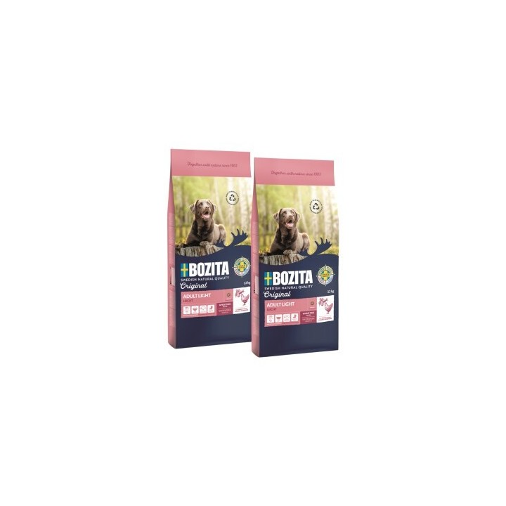 BOZITA Dog Original Adult Light 2x12 kg