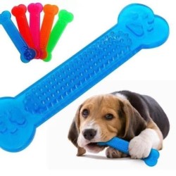 Heißer Verkauf Haustier Hund Kauspielzeug Gummi Knochen Spielzeug Aggressive Kauer Hundezahnbürste Doggy Puppy Zahnpflege für