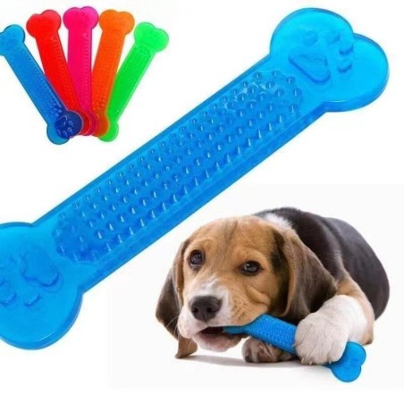 Heißer Verkauf Haustier Hund Kauspielzeug Gummi Knochen Spielzeug Aggressive Kauer Hundezahnbürste Doggy Puppy Zahnpflege für