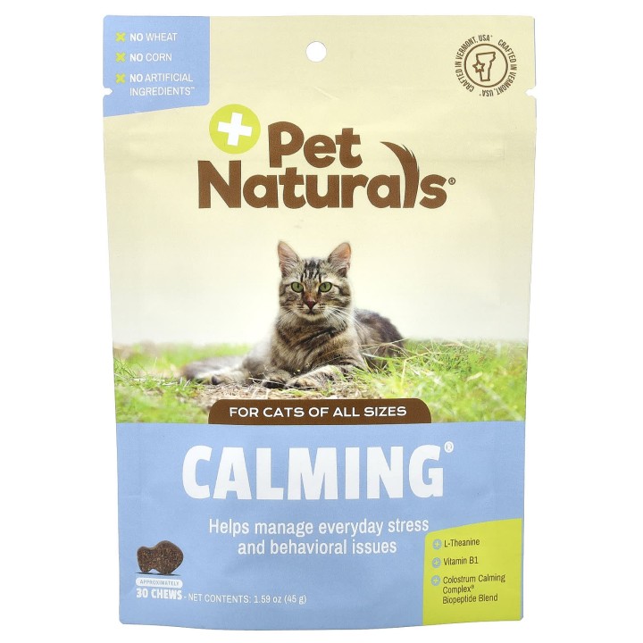 Pet Naturals, beruhigend, für Katzen, 30 Kautabletten, 1,59 oz (45 gr)