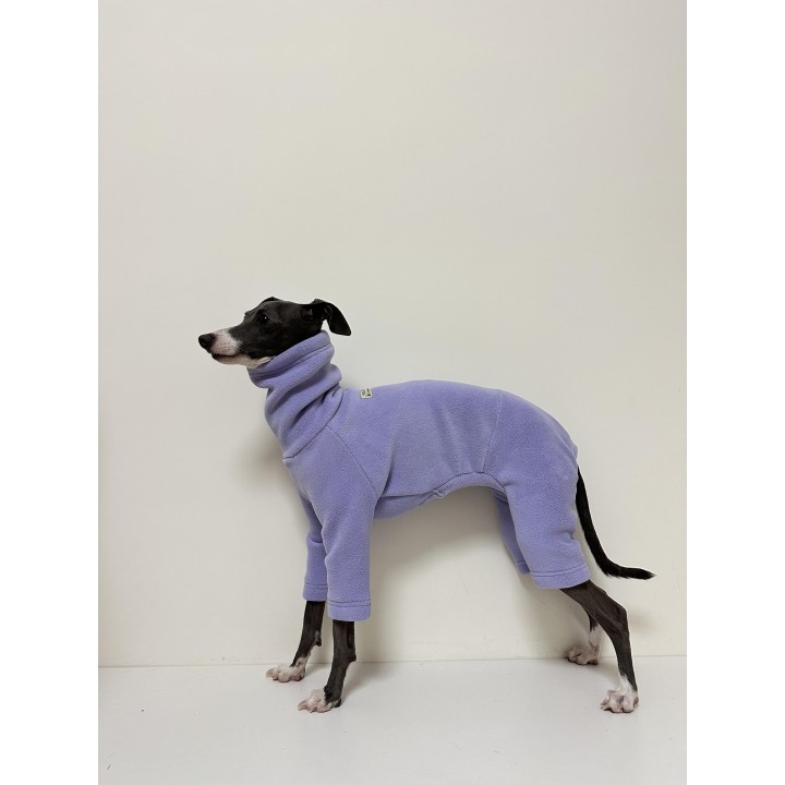 Fahison Whippet Italienische Windspielkleidung Luxus Fleece Hundejammies Winter Warm Rollkragen Stretch Haustierkleidung M 4-