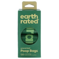 Earth Rated, Hundekotbeutel, geruchslos, 120 Beutel