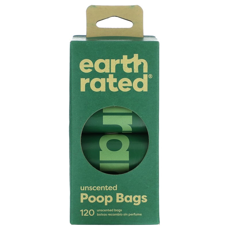 Earth Rated, Hundekotbeutel, geruchslos, 120 Beutel